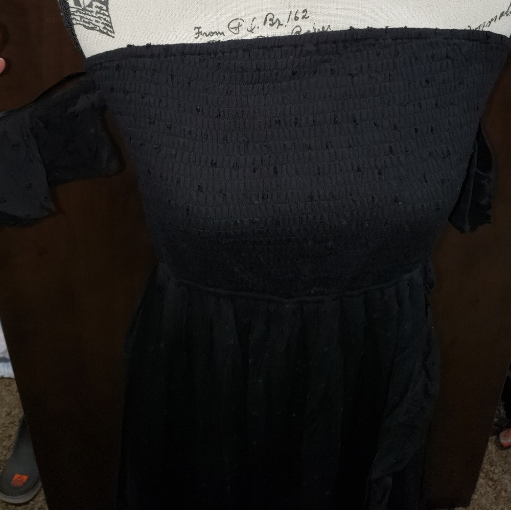 Closet Candy Black Swiss Dot Dress